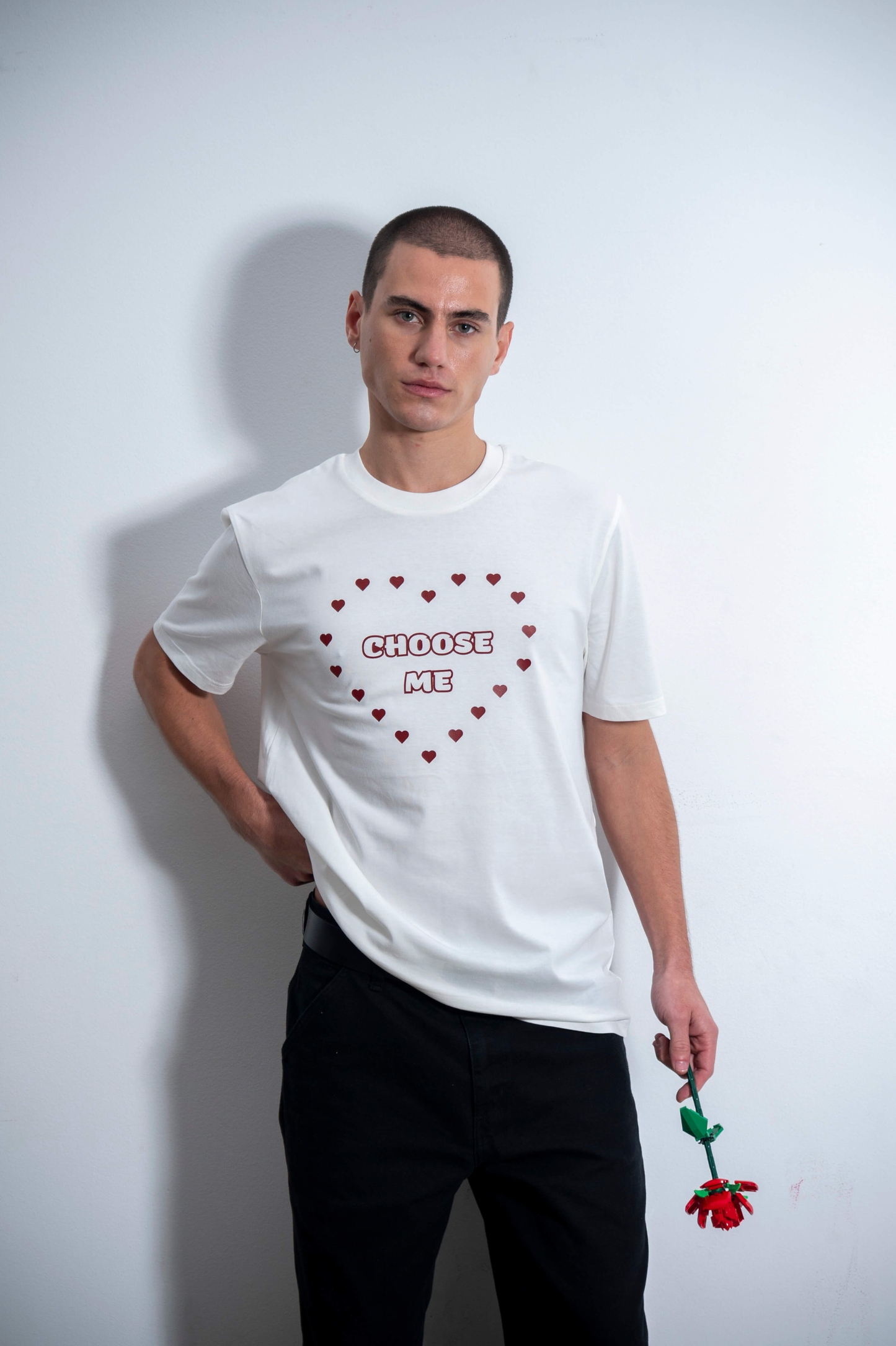 CAMISETA CHOOSE ME OFF WHITE