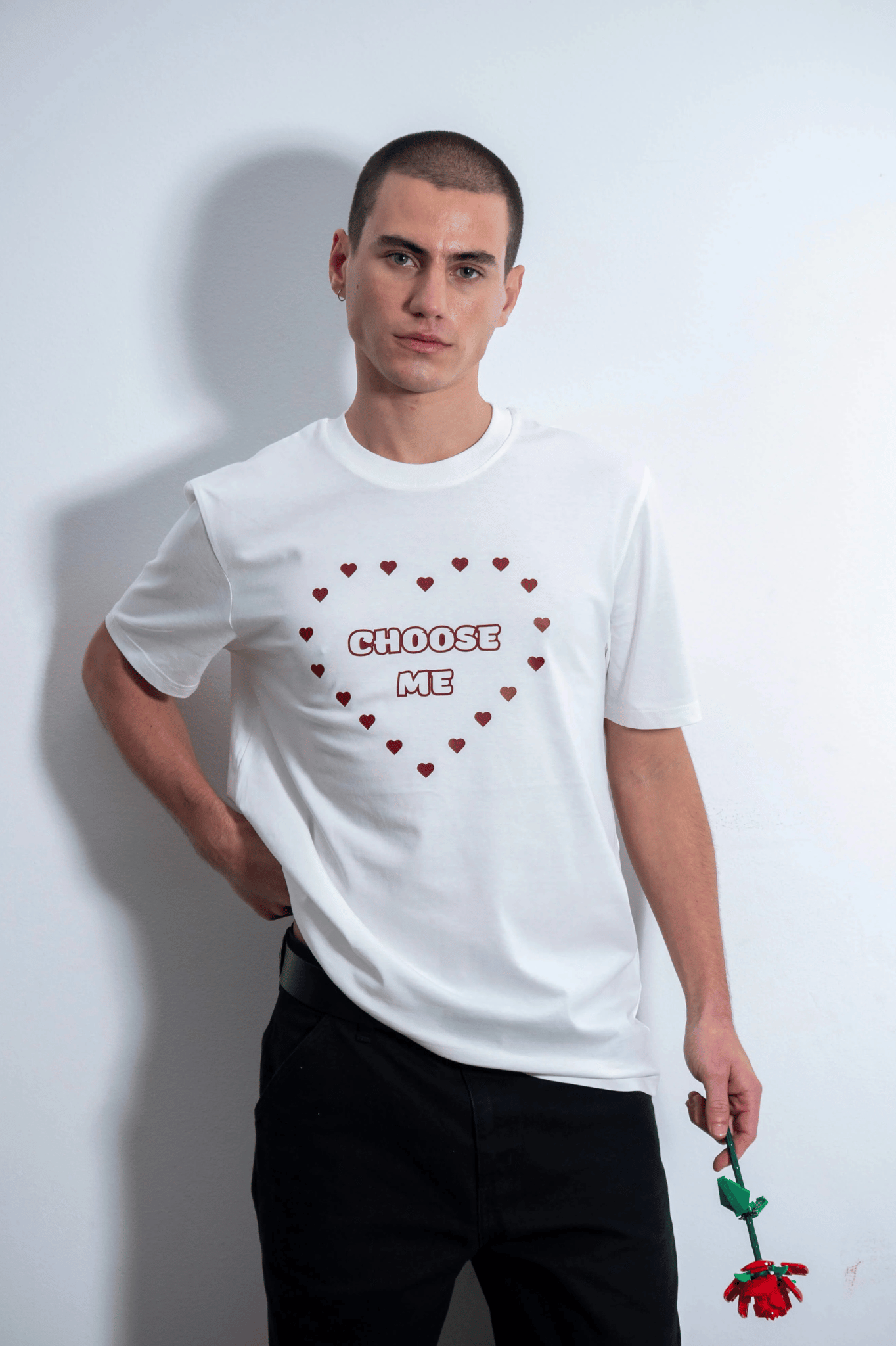 CAMISETA CHOOSE ME OFF WHITE